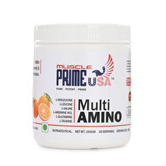 Muscle Prime USA Multi Amino BCAA 30 Servings Orange Flavor