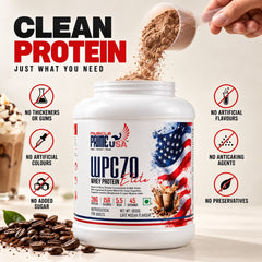 WPC70 Elite Whey Protein – Café Mocha Flavour | 1.8 KG